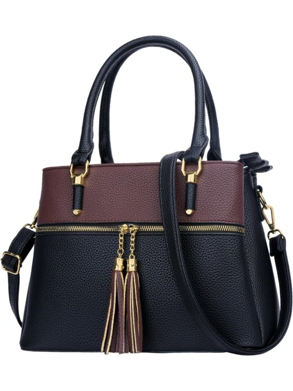 Stylish PU Leather Satchel Bag for Women - Chic Handbag with Top Handle